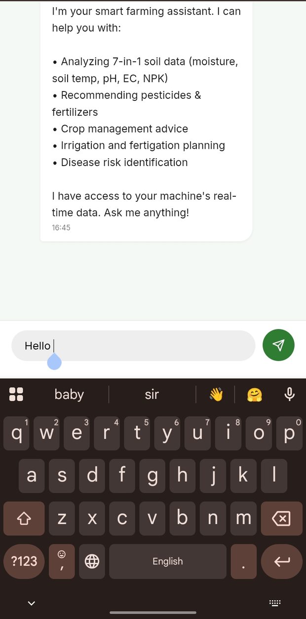 Farmlytix AI assistant conversation