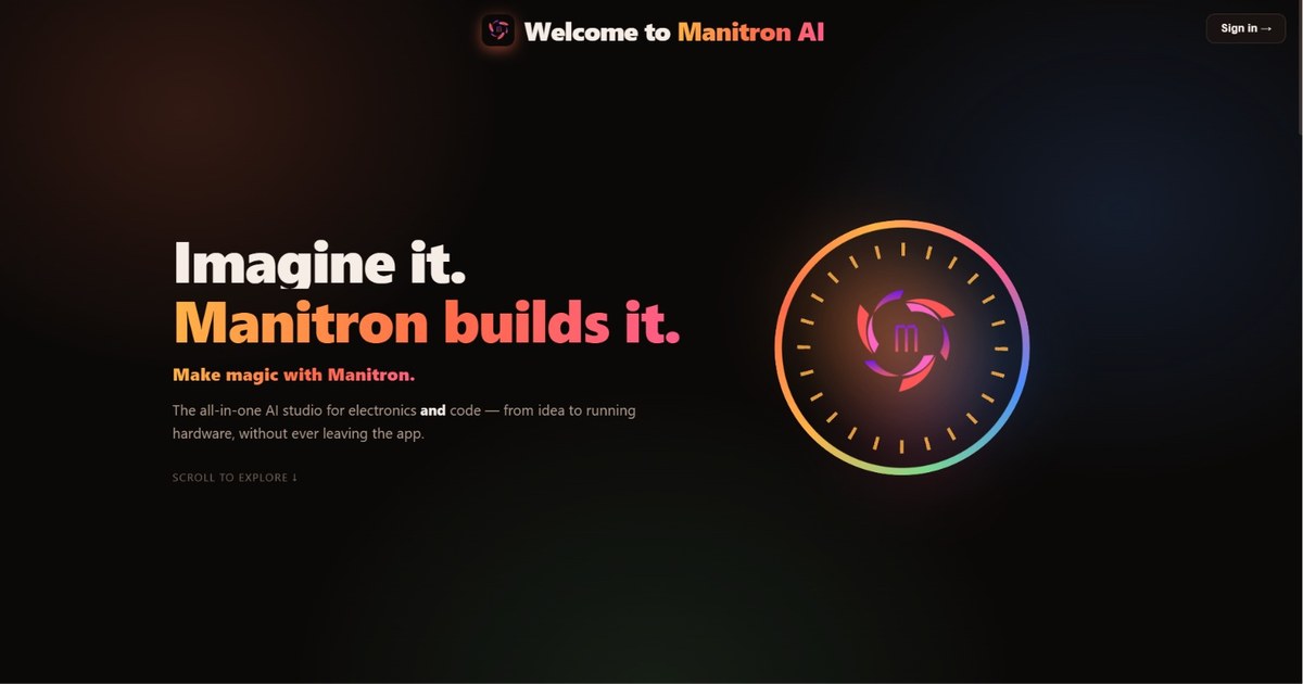 Manitron AI engineering workspace