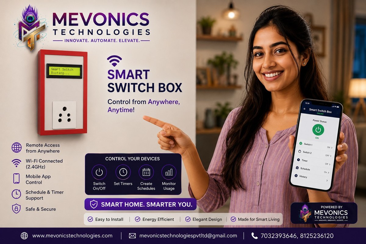 Mevonics Smart Switch Box - control from anywhere, anytime